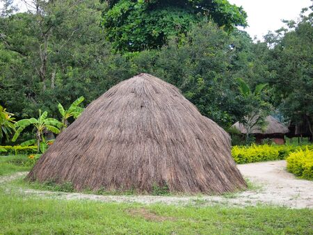 Masai traditional houseの写真素材