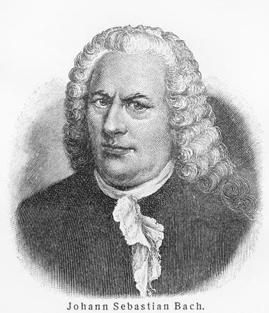 Johann Sebastian Bach ;Picture from Meyer lexicon book edition 1905-1909 のeditorial素材