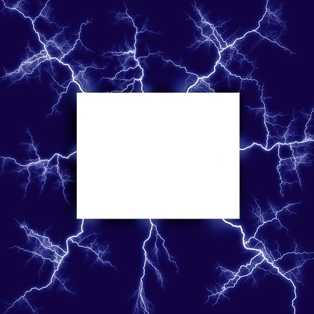 Lightning surrounded frame