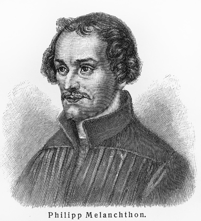 Philipp Melanchthon - Picture from Meyers Lexicon books written in German language. Collection of 21 volumes published  between 1905 and 1909.のeditorial素材