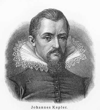 Johannes Kepler - Picture from Meyers Lexicon books written in German language. Collection of 21...