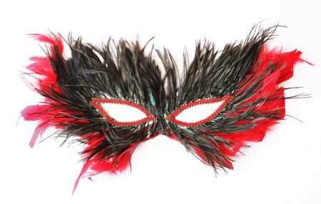 Feather mask isolated の写真素材