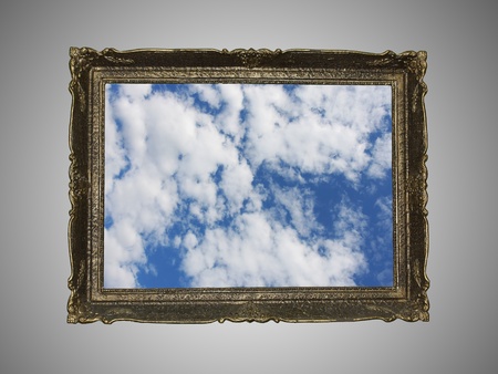 Sky frame conceptの写真素材