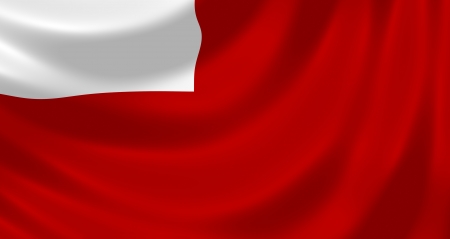 Flag of Abu Dhabi waving in the wind detailの写真素材