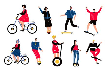 Set of people in sportのイラスト素材