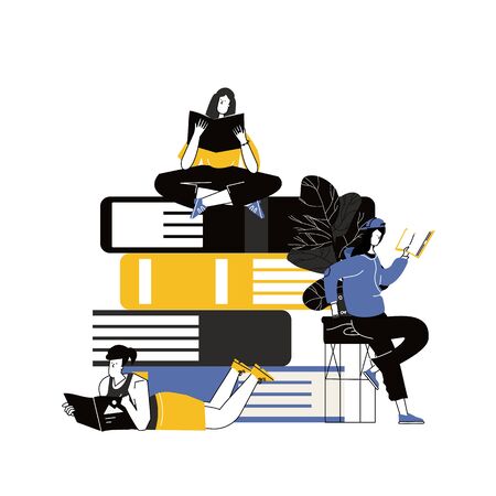 topic of education. training young peopleのイラスト素材