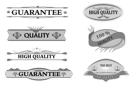 different guarantee sticker のイラスト素材