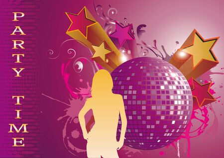 party background, party time のイラスト素材