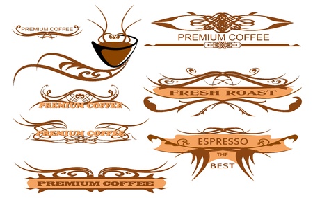 design elements for page, cup caffee のイラスト素材