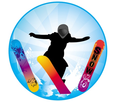 snowboarder のイラスト素材