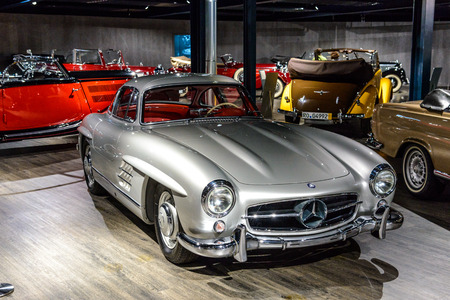 7 July 2019 - Museum EFA Mobile Zeiten in Amerang, Germany: Mercedes Benz 300 SL Coupe Flugelturen...