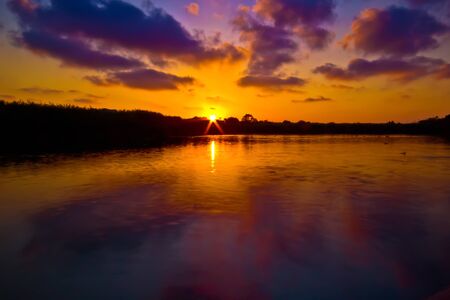 Sunset at the laguna