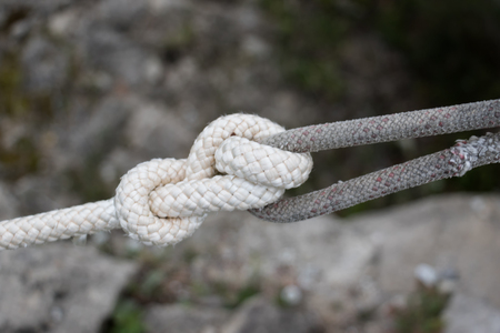 The knot on the ropeの写真素材