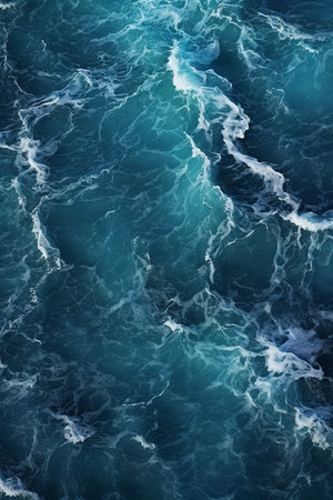 abstract blue background with some smooth lines in it and some wavesの素材