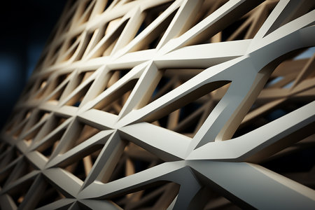 Abstract 3d rendering of geometric shapes. Futuristic background design.の素材