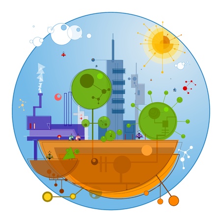 Future cityのイラスト素材