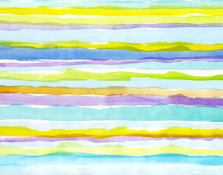 Multicolored watercolor stripsの写真素材
