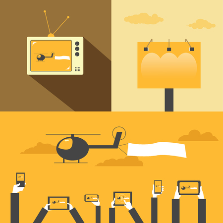 Advertising conceptのイラスト素材