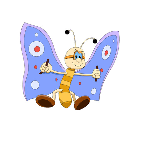Cartoon butterflyのイラスト素材