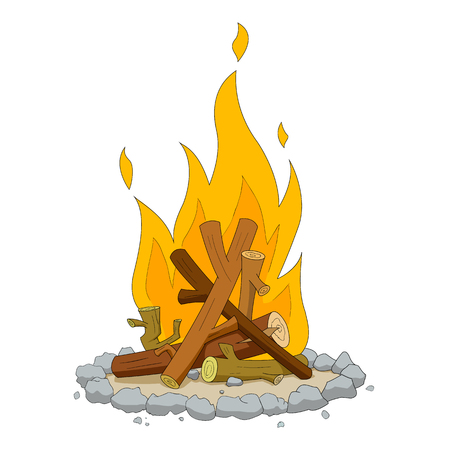 Camping fireのイラスト素材
