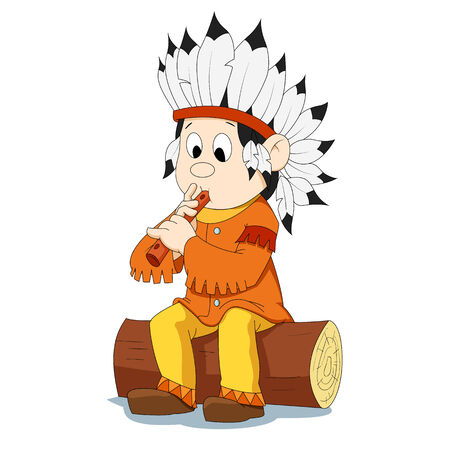 Little indianのイラスト素材