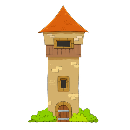 Old defense towerのイラスト素材