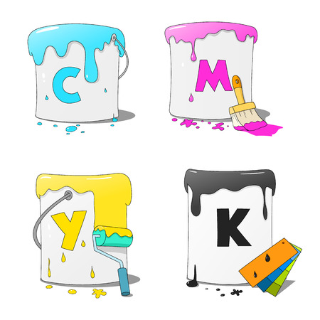 Paint canのイラスト素材