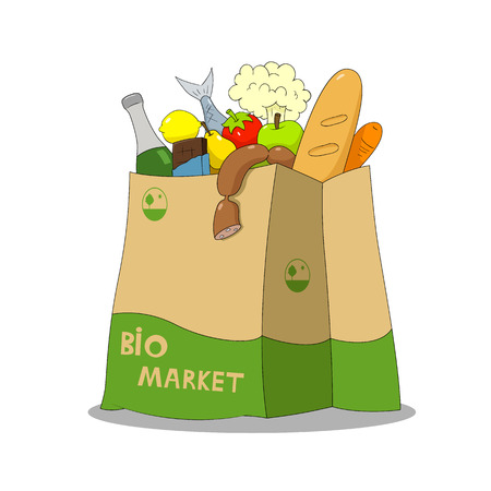 Shopping bagのイラスト素材