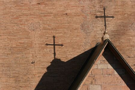 Cross sign of the churchの写真素材