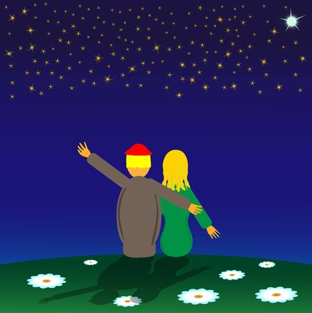 Under Starsのイラスト素材