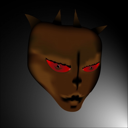 Portrait of the demonのイラスト素材