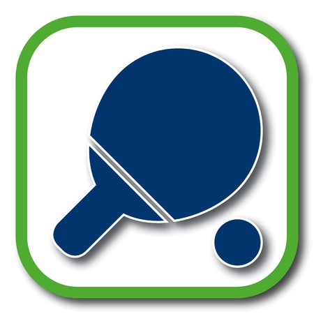 table tennis iconのイラスト素材