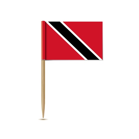Trinidad and Tobago flagのイラスト素材