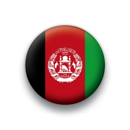 Vector flag button series Afghanistanのイラスト素材