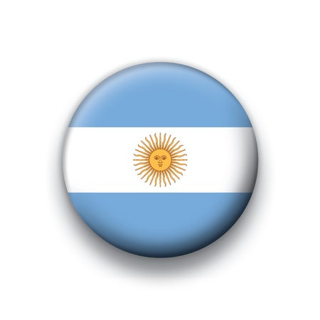 Flag button series Argentinaのイラスト素材