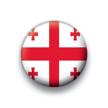 Flag button series Georgiaのイラスト素材