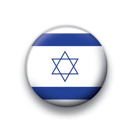 Flag button series Israelのイラスト素材