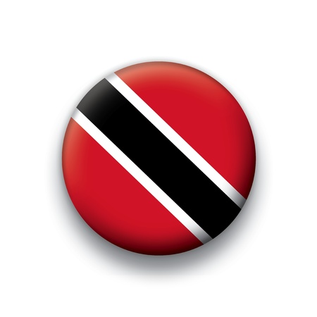 Vector flag button series of all sovereign countries - Trinidad and Tobagoのイラスト素材