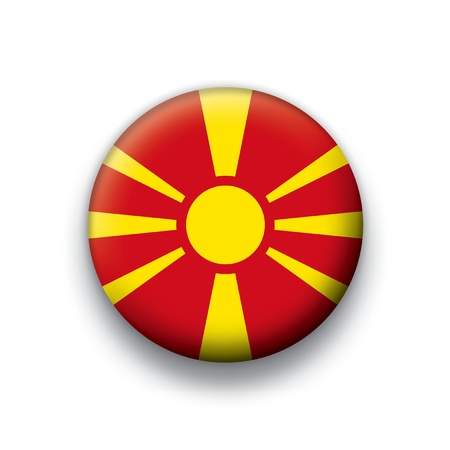flag button series of all sovereign countries - Macedonia のイラスト素材