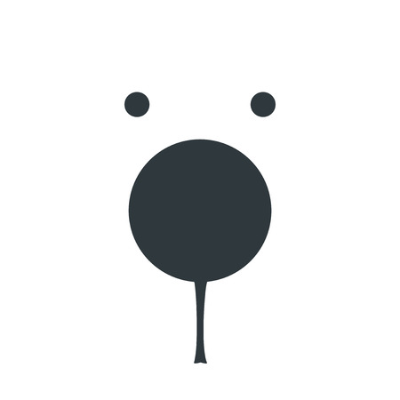 Polar bear faceのイラスト素材