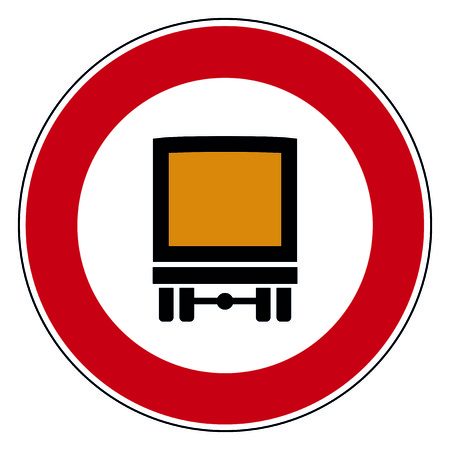 Circle road signのイラスト素材