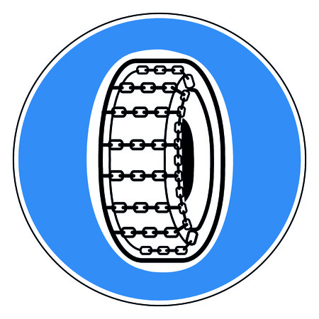 Circle road signのイラスト素材