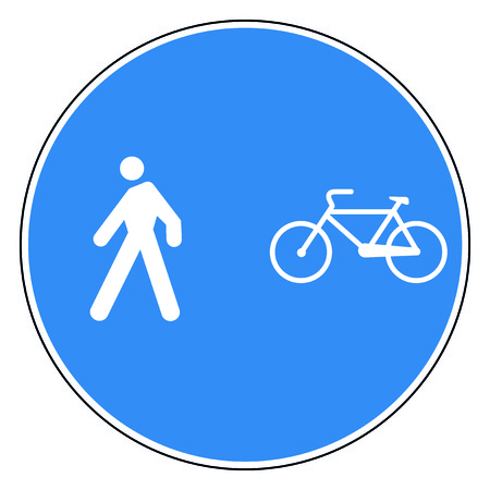 Circle road signのイラスト素材