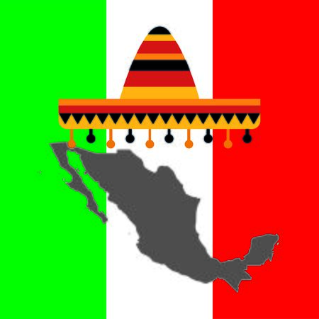 Mexican elementsのイラスト素材