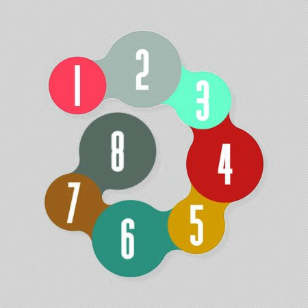 Infographics set Template for diagram, graph, presentation and chartのイラスト素材