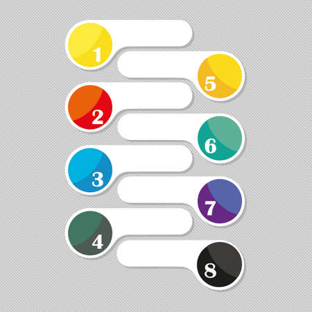 Infographics Set Template for diagram, graph, presentation and chartのイラスト素材