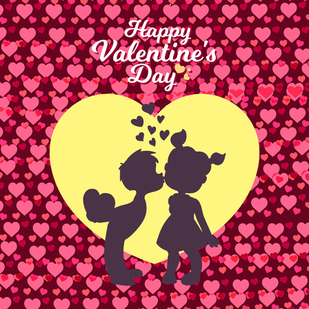 Valentines day - Romantic relationship lover illustrationのイラスト素材