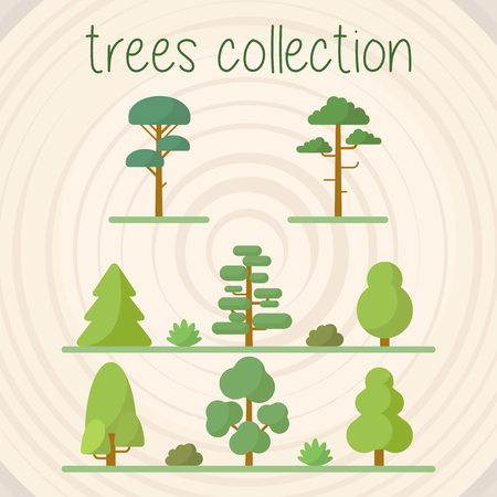 Trees Selectionのイラスト素材