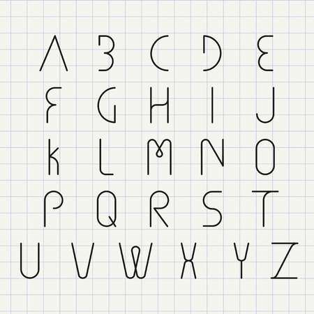 Vector Alphabetのイラスト素材