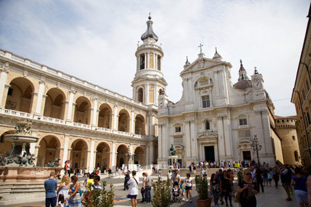 Square in front of the Holy House church